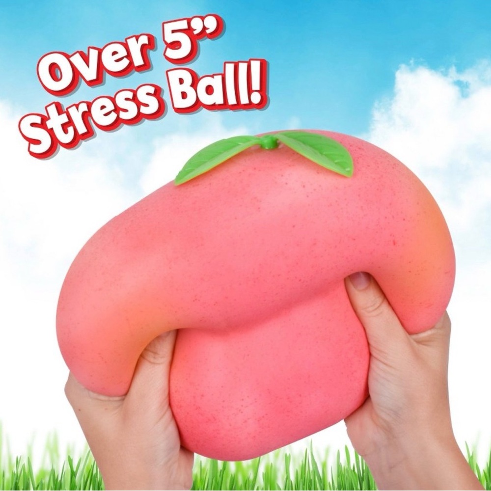 SHIPS TODAY! Peach TikTok Viral Sunny Days Squeezy Squishy Easter Fidget Toy NEW - Picture 3 of 5